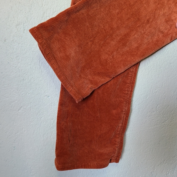 AG The Stevie Ankle Rust Corduroy Pants - Picture 5 of 9